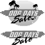 Dog Days Sale Title Clip Art