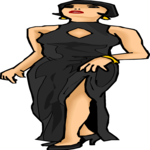 Woman in Evening Gown 05