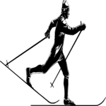 Skiing - Cross Country 05 Clip Art