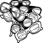 Reading Glasses Collage Clip Art