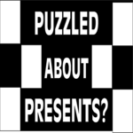 Puzzled About Presents Clip Art