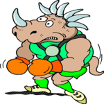 Boxer - Dinosaur Clip Art