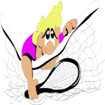Tennis 049 Clip Art