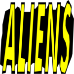 Aliens - Title Clip Art