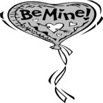 Balloon - Be Mine! Clip Art
