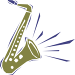 Saxophone 04 Clip Art