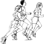 Runners 07 Clip Art