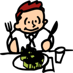 Money on Your Plate Clip Art