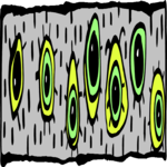 Ball Creature Eyes Border