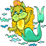 Mermaid - Cat Clip Art