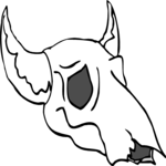 Steer Skull 18