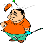 Golfer - Hit in Head