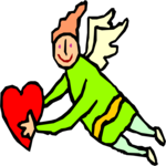 Angel & Heart 10 Clip Art