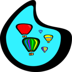 Hot Air Balloons 1 Clip Art