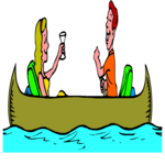 Canoeing 11 Clip Art