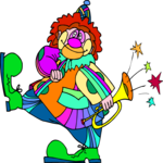 Clown with Horn