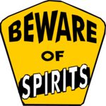 Beware of Spirits Clip Art