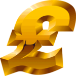 Gold  Ital-Cond £ Clip Art