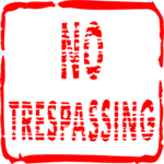 No Trespassing 2 Clip Art