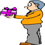 Man with Gift 2