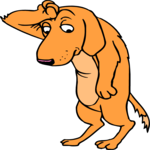 Dog - Dramatic Clip Art