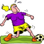 Soccer - Player 73 Clip Art