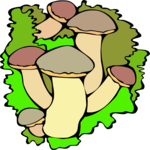 Mushrooms 16 Clip Art