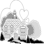 House - Valentine Clip Art