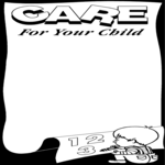 Care for Your Child Frame Clip Art