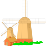Windmill 11 Clip Art