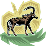 Antelope 09 Clip Art