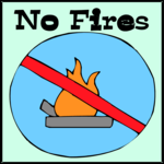 No Fires Clip Art