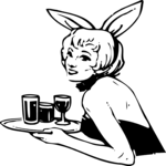 Waitress - Cocktail Clip Art