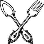 Antique Style Spoon & Fork