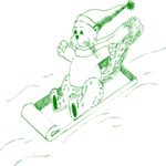 Sledding - Bear