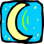 Moon - Crescent 3 Clip Art