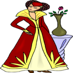 Woman in Evening Gown 12 Clip Art