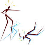 Stick Figures Laughing