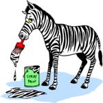 Zebra - Painting Clip Art