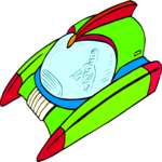 Space Alien Transport 03 Clip Art
