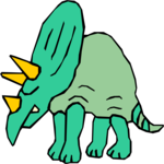 Triceratops 07 Clip Art
