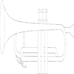 Trumpet 07 Clip Art