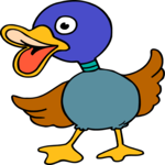 Duck Quacking Clip Art