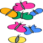 Butterfly Group 2 Clip Art