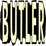 Butler - Title Clip Art