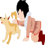 Girl with Dog 1