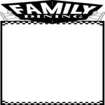 Family Dining Frame Clip Art