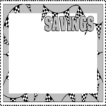 Savings Coupon Frame Clip Art