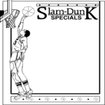 Slam-Dunk Frame Clip Art