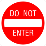 Do Not Enter 02 Clip Art